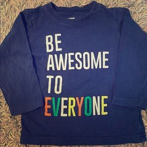 Carter’s long sleeve navy blue T-shirt